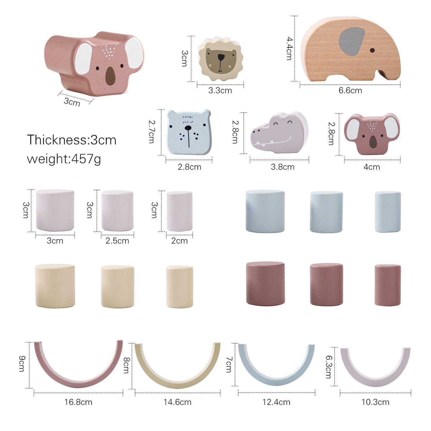 Wooden Animal Balancing