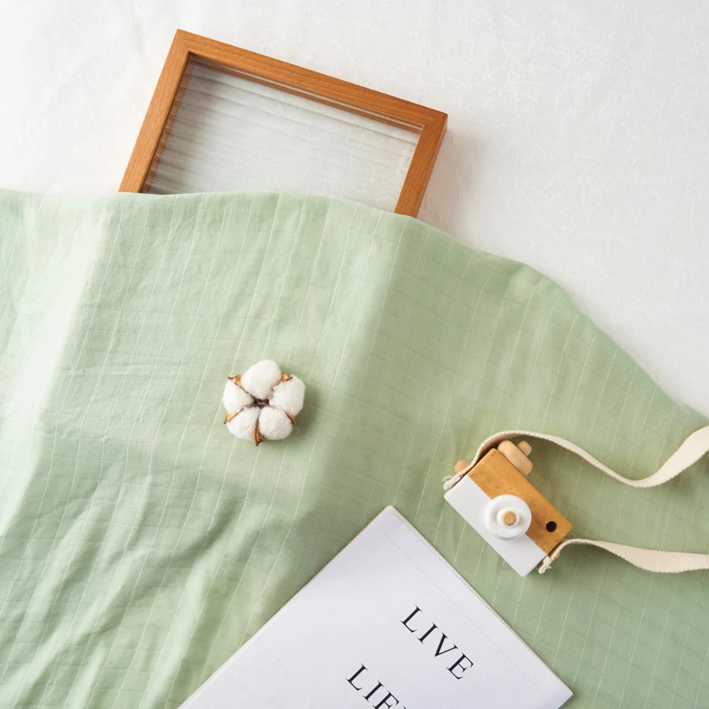 Large Baby Swaddle 120x110cm | Green Swaddle