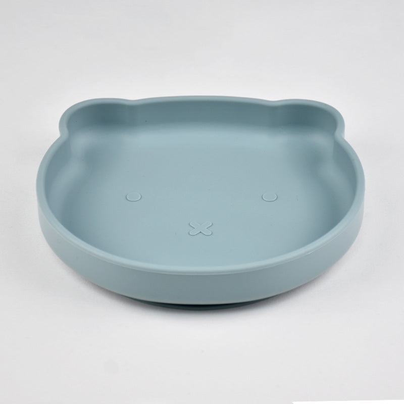 Silicone Bear Plate with Fork & Spoon