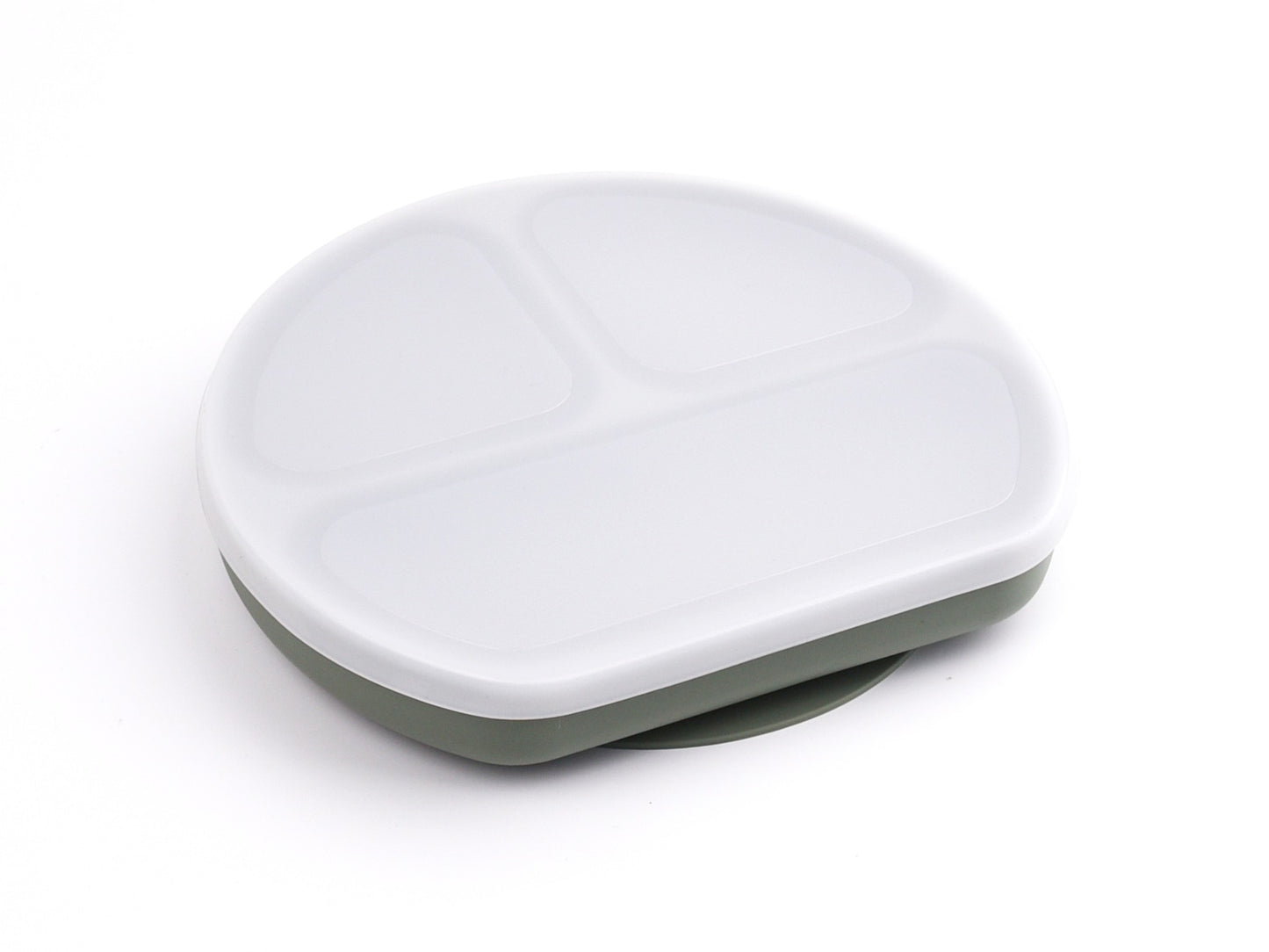 Silicone Plate with 3 partitions