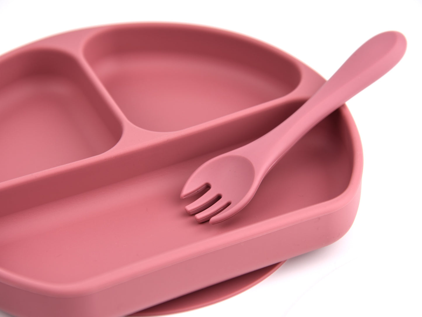 Silicone Plate with 3 partitions