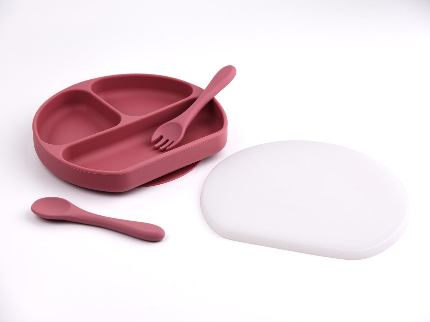 Silicone Plate with 3 partitions