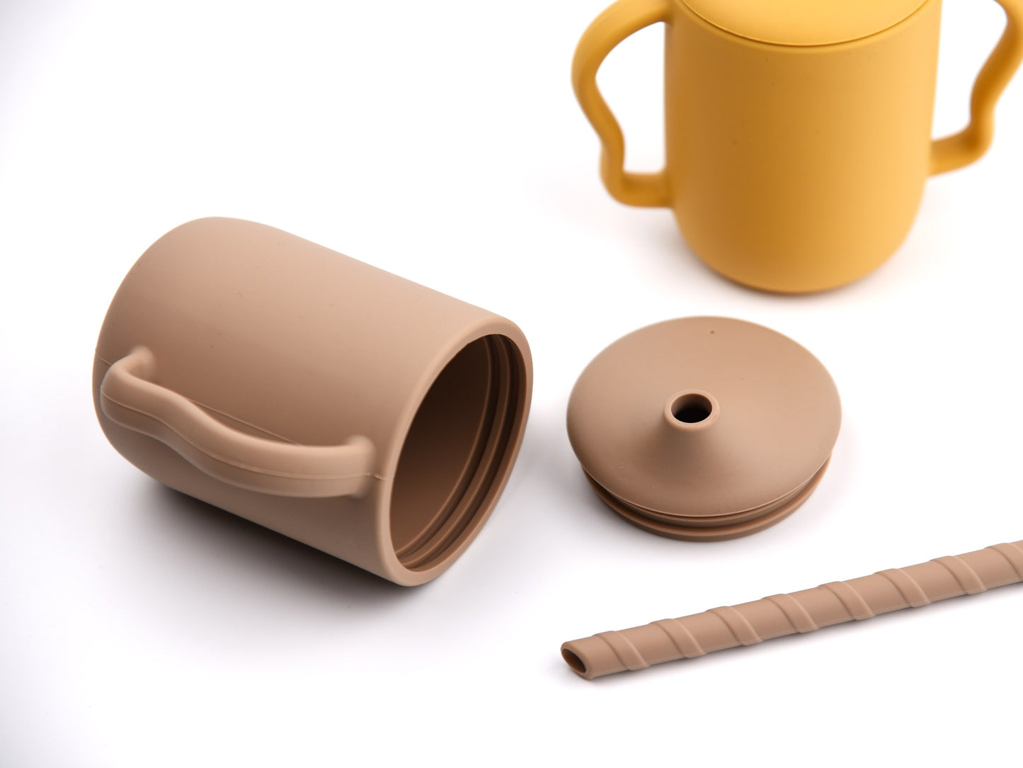 Silicone Cup with Curved Handle
