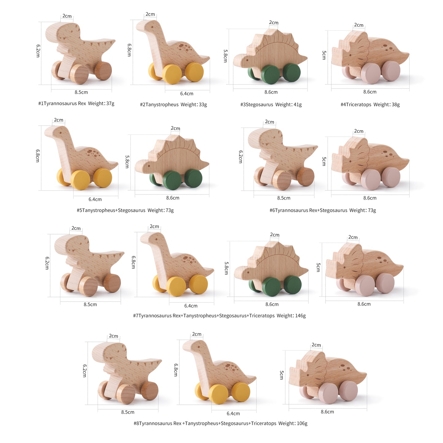 Wooden Dinosaur Toys