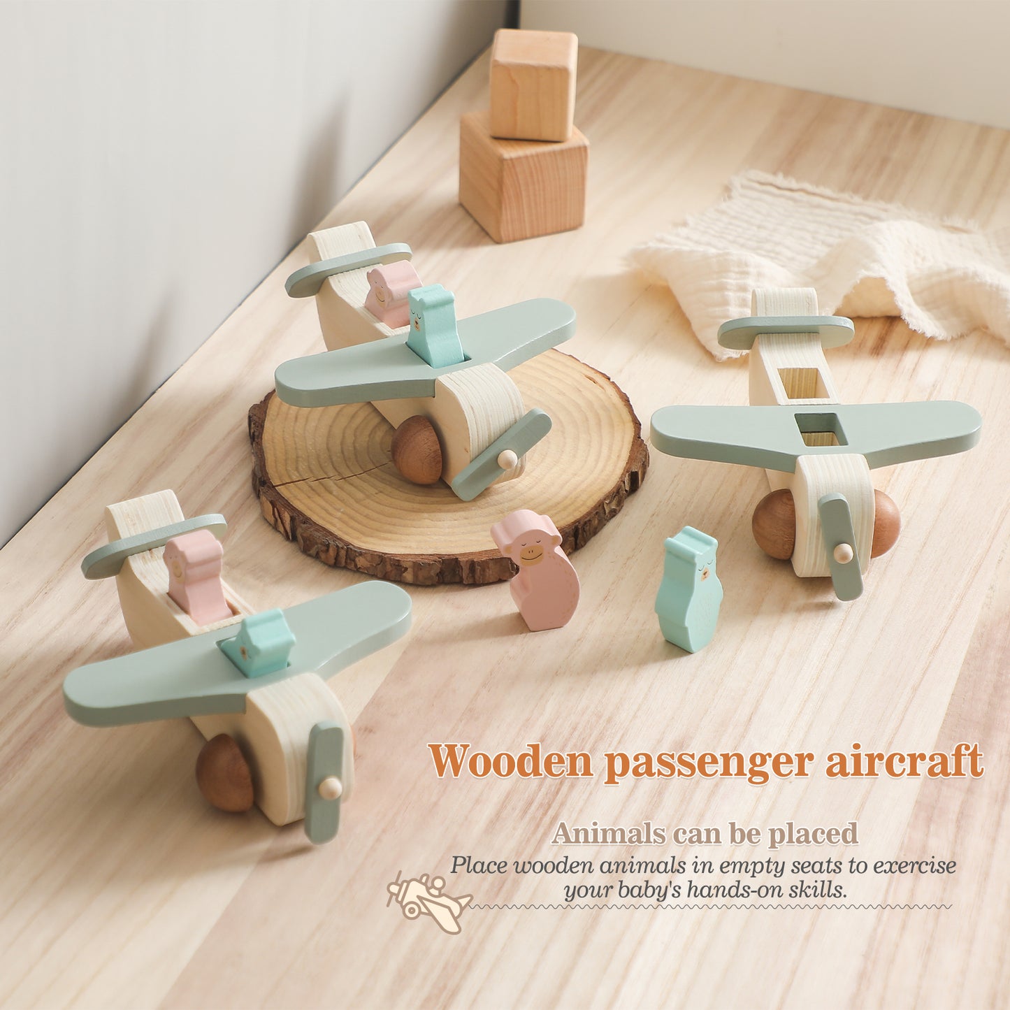 Wooden Aeroplane Toy