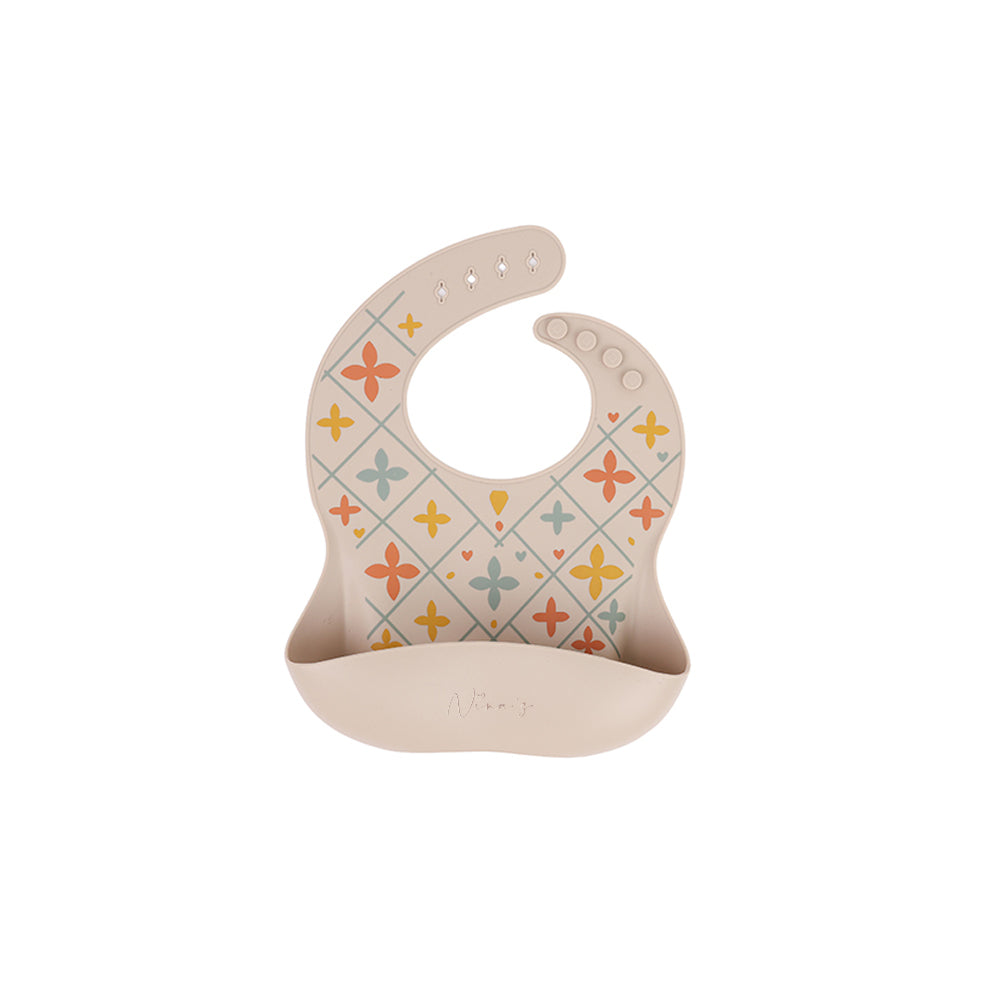 Il-Maduma Silicone Bib – Maltese Tile Inspired
