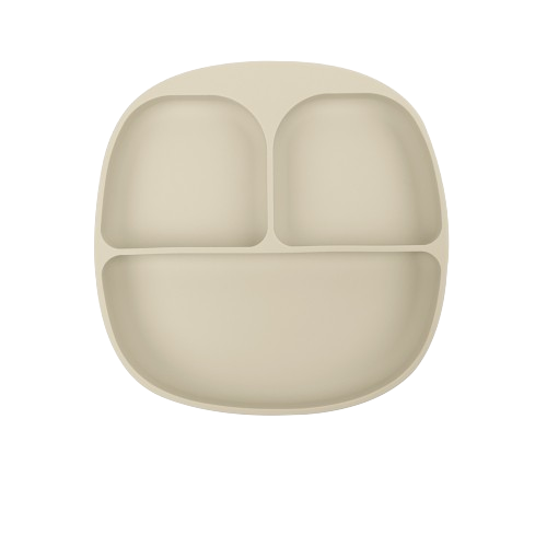 Silicone Divided Plate with Lid, Fork & Spoon