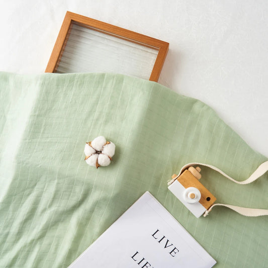 Large Baby Swaddle 120x110cm | Green Swaddle