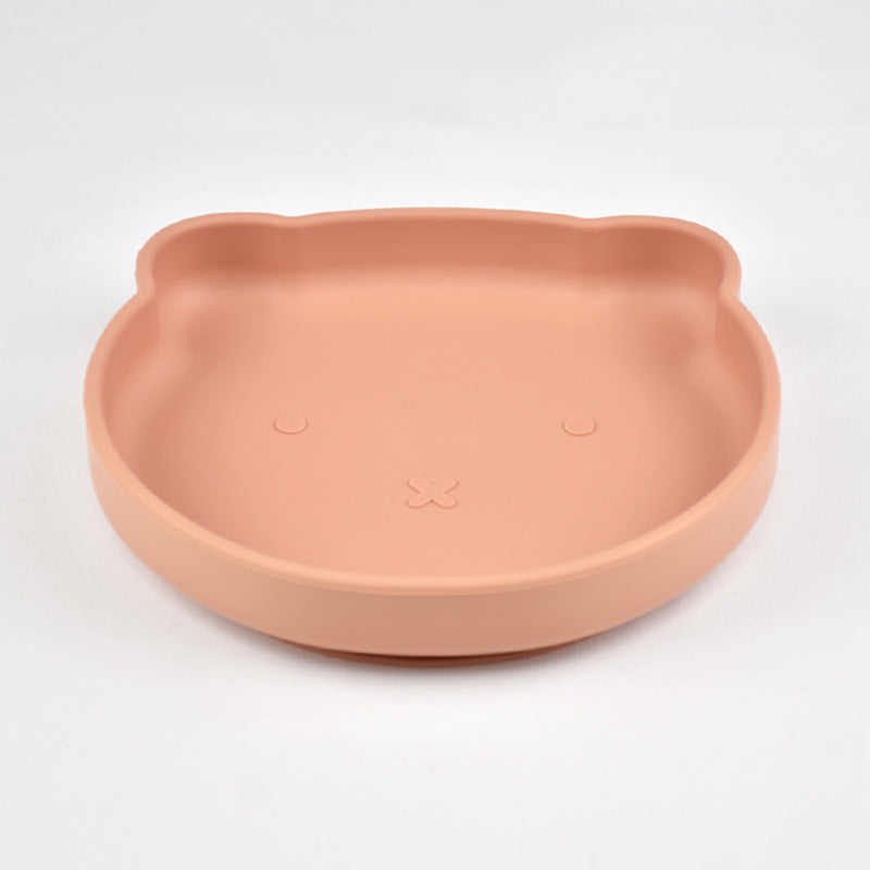 Silicone Bear Plate with Fork & Spoon