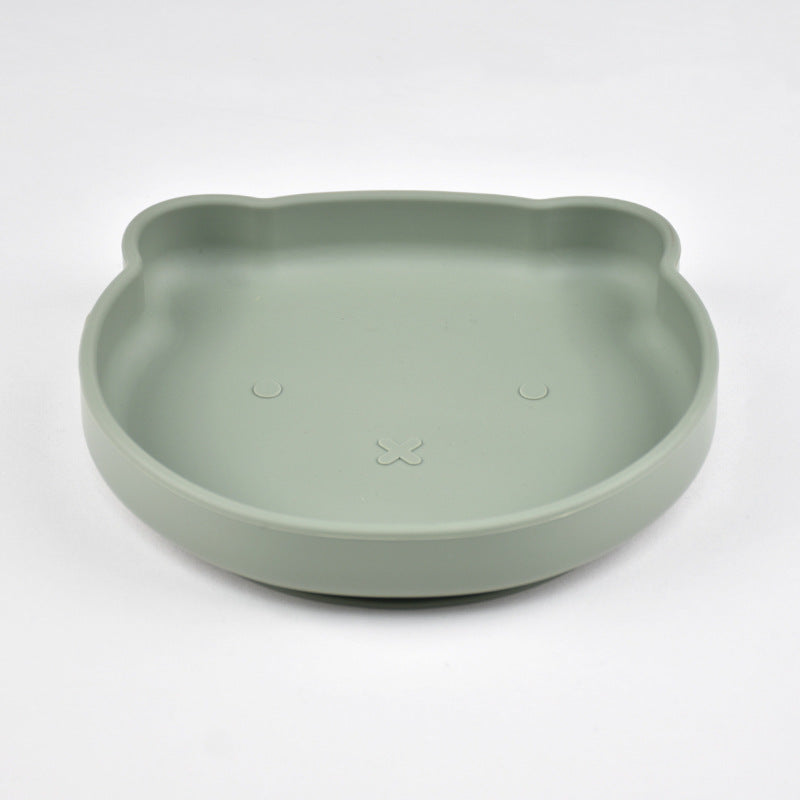 Silicone Bear Plate with Fork & Spoon