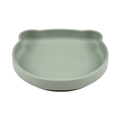 Silicone Bear Plate with Fork & Spoon