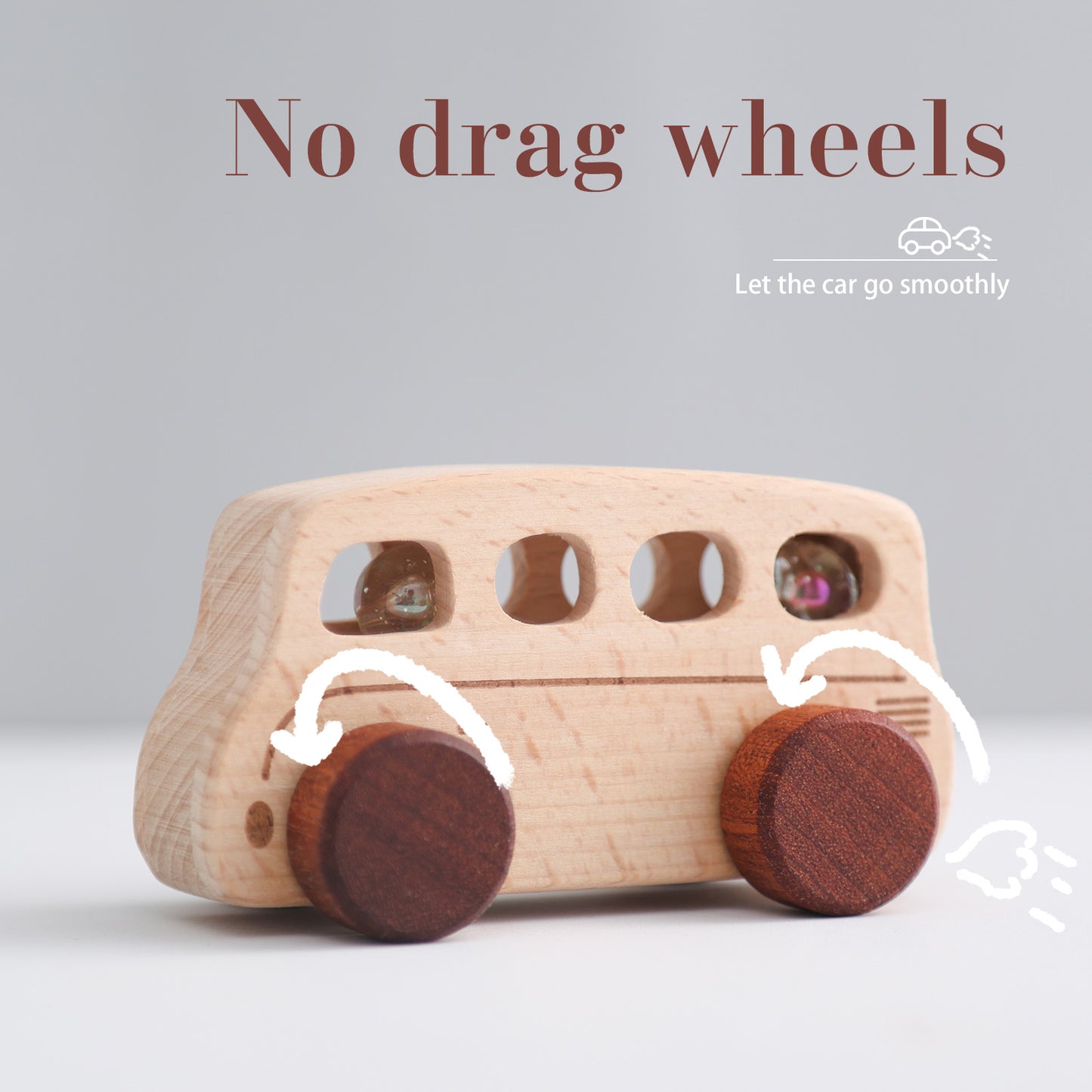 Wooden Push Car