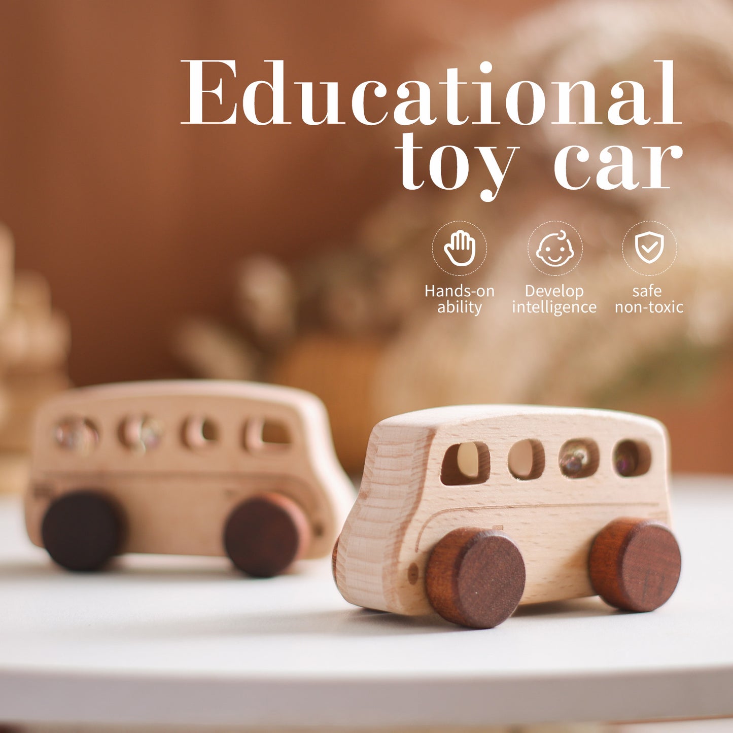 Wooden Push Car