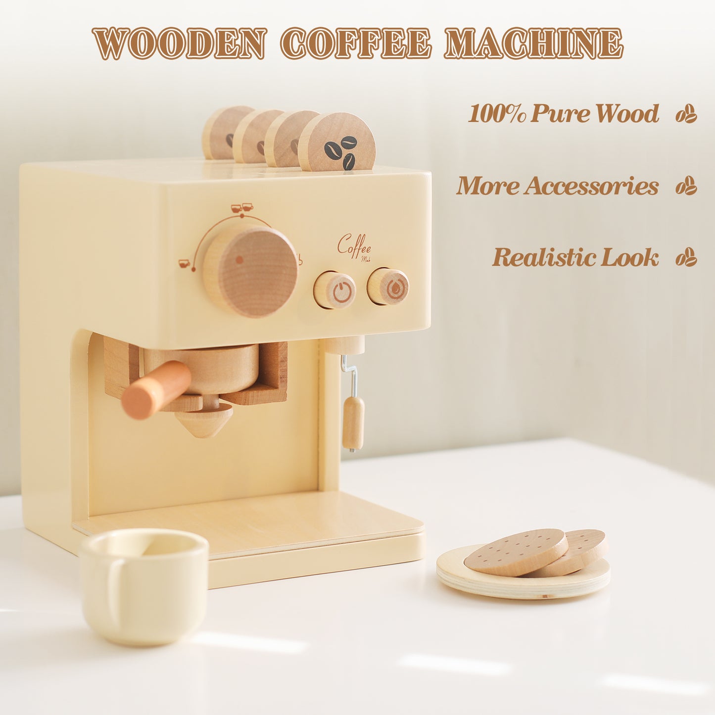 Wooden Coffee Machine