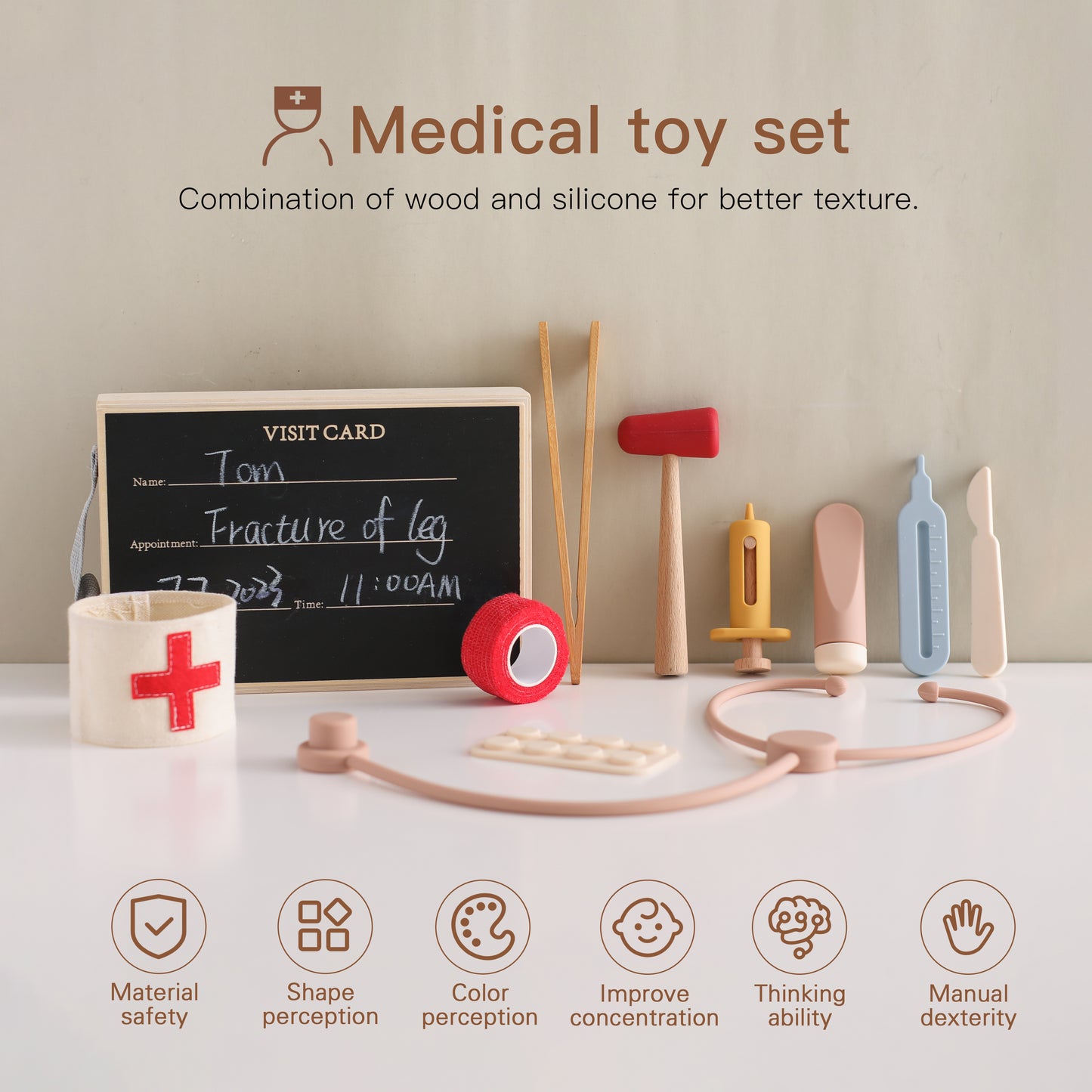 Wooden Doctor Playset