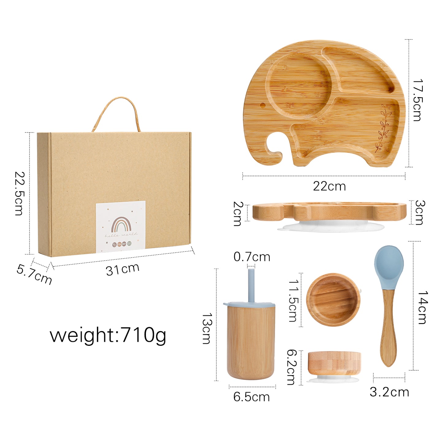 Bamboo Feeding Set