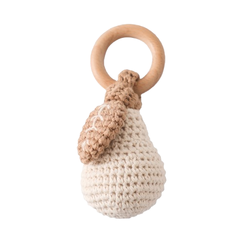 Pear Crochet Teether