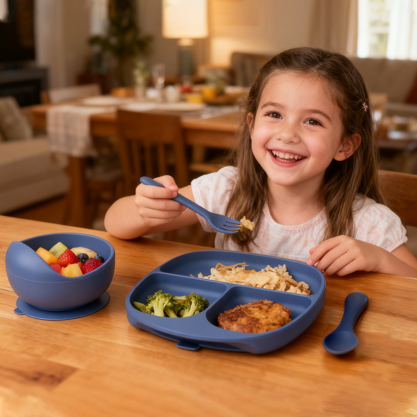 Silicone Bowl & Divided Plate