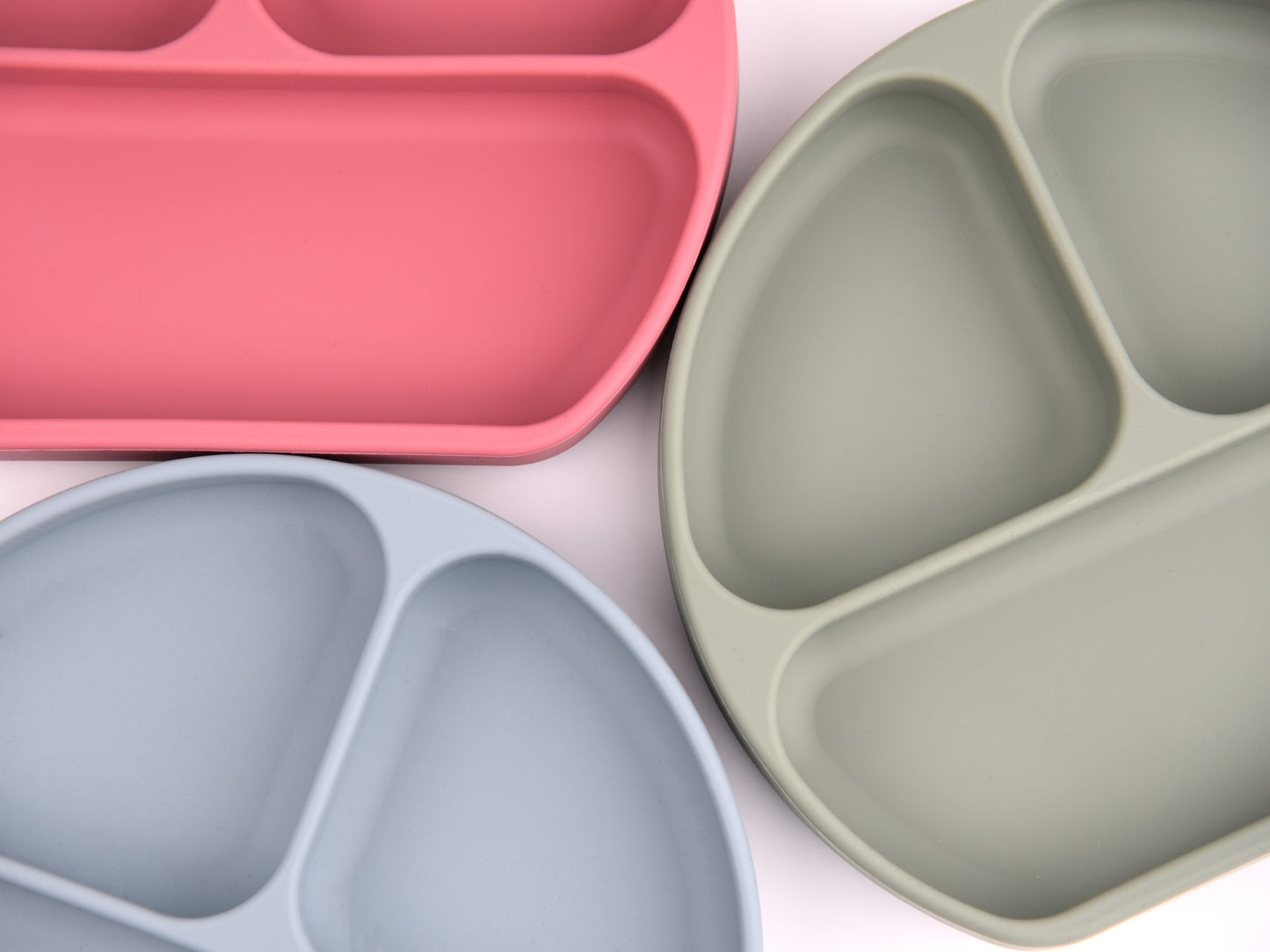 Silicone Plate with 3 partitions