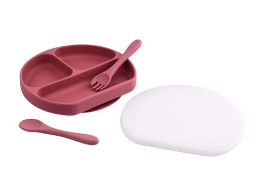 Divided Silicone Plate with Lid