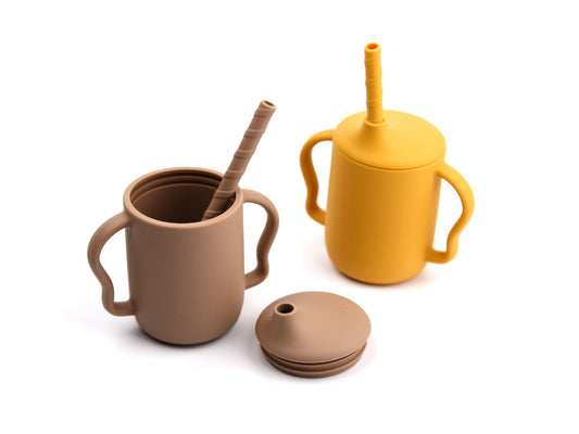 Silicone Cup with Curved Handle
