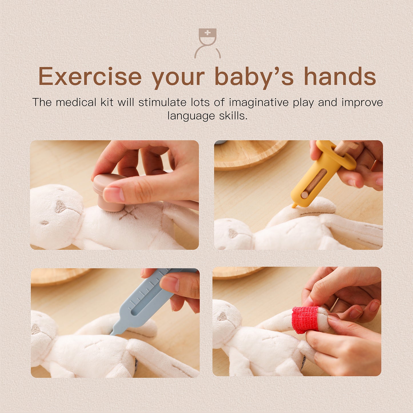 Wooden Doctor Playset