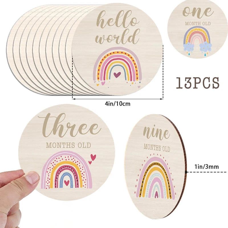 Hello World Rainbows Milestone Cards