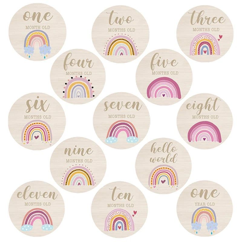 Hello World Rainbows Milestone Cards