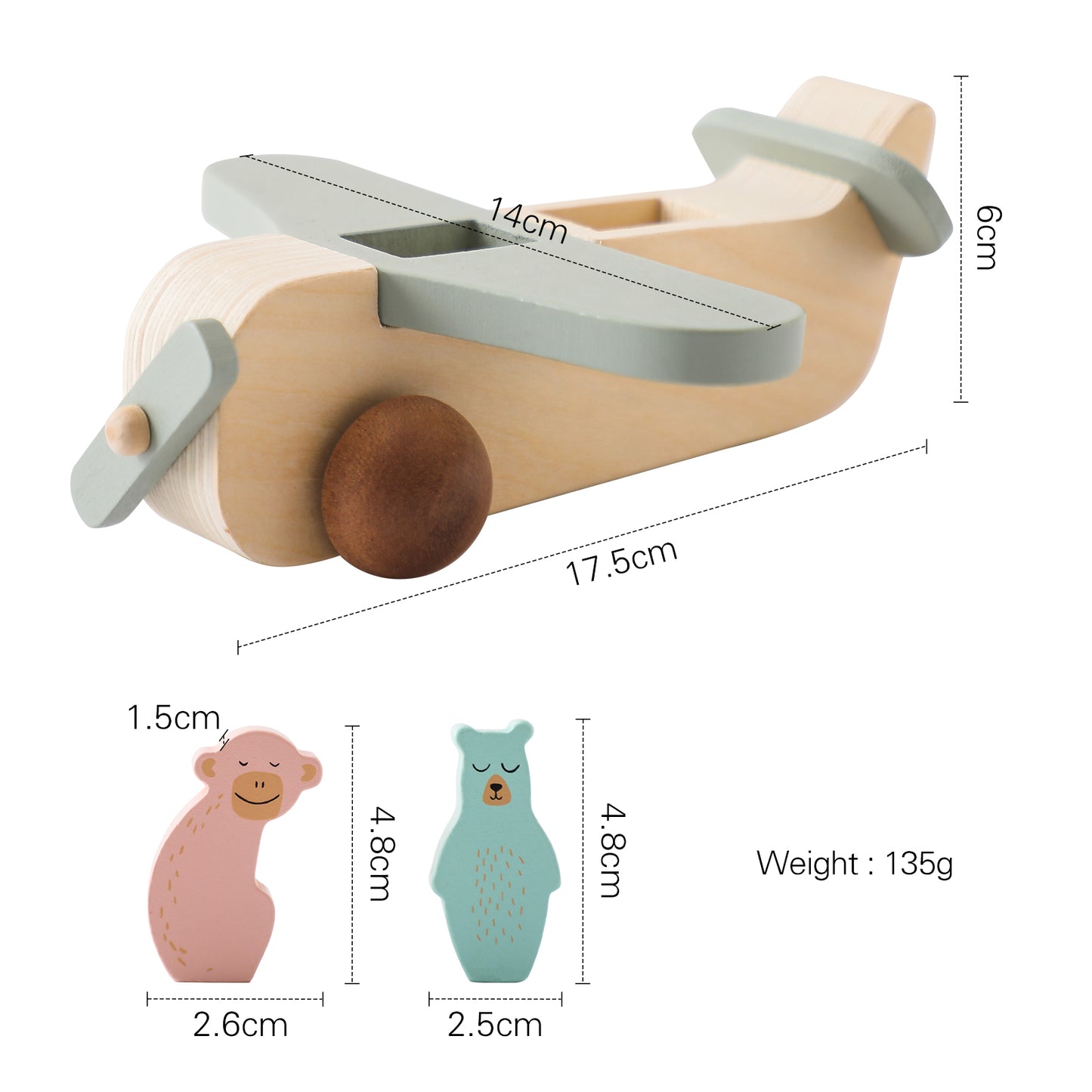 Wooden Aeroplane Toy