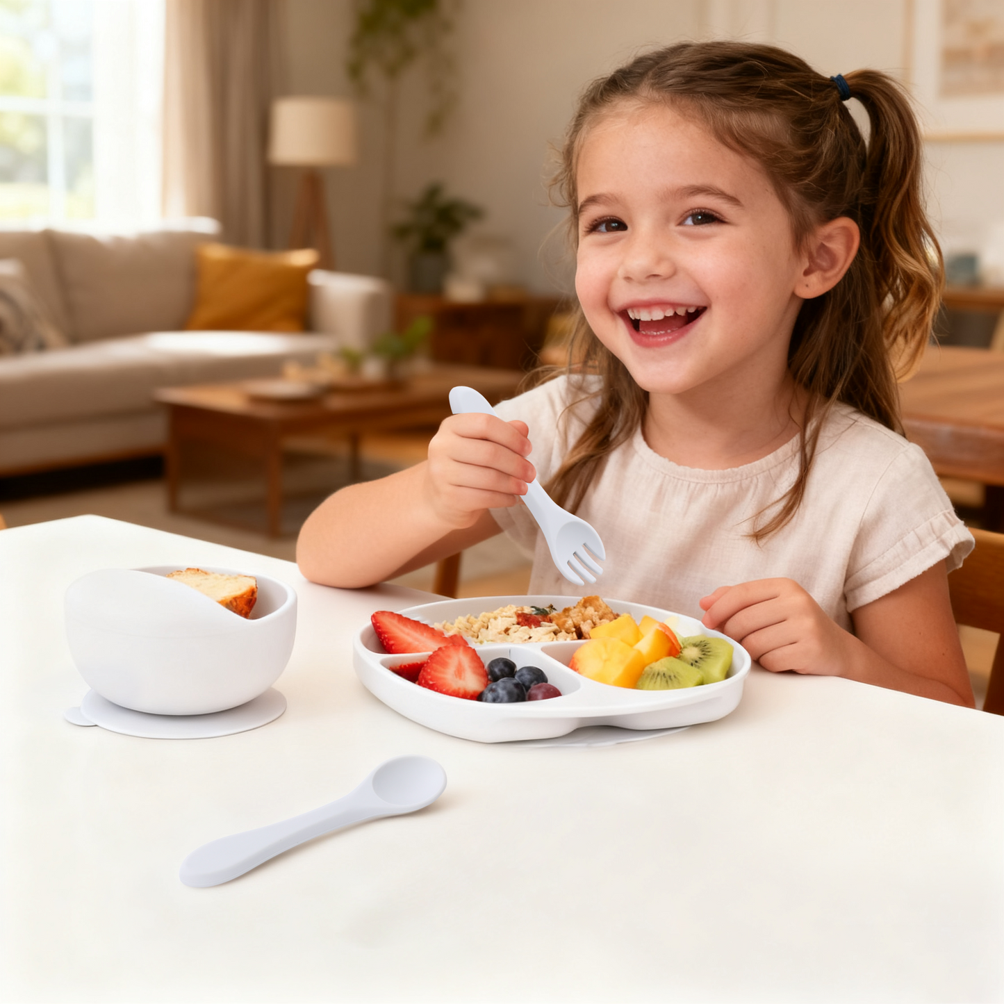 Silicone Bowl & Divided Plate