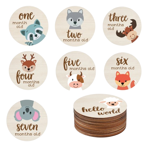 Hello World Animals Milestone Cards