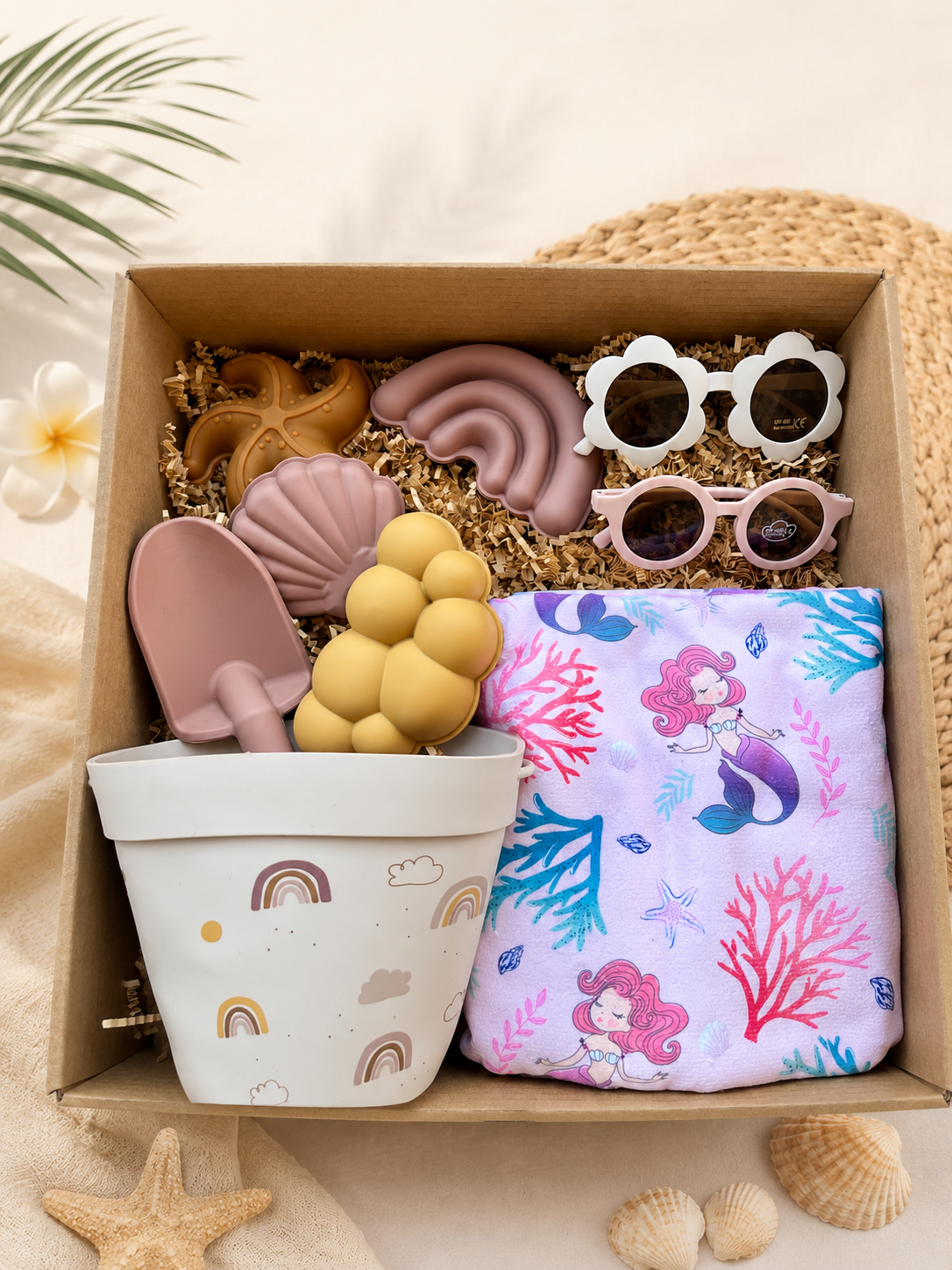 The Toddler Sumer Box | Beach Bucket, Beach Poncho & Sunglasses