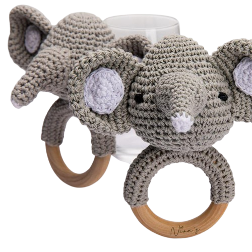 Elephants Crochet Teethers