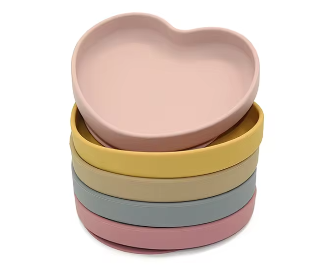 Heart-Shaped Silicone Plate