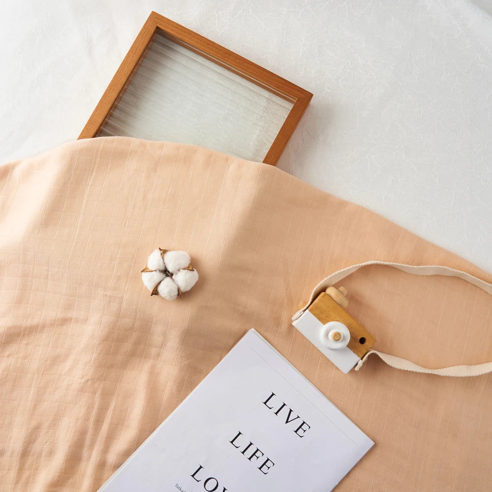 Large Baby Swaddle 120x110cm | Beige Swaddle