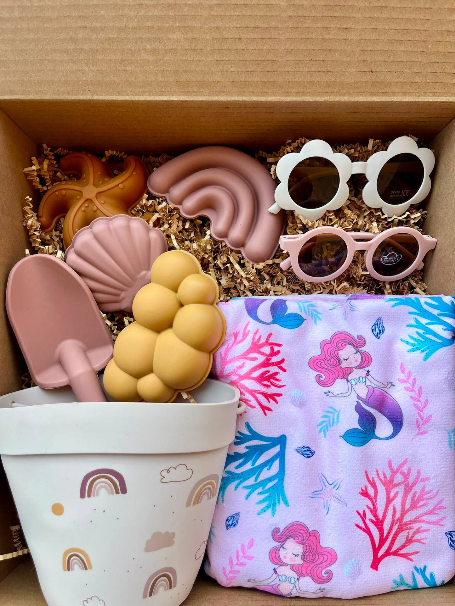 The Toddler Sumer Box | Beach Bucket, Beach Poncho & Sunglasses