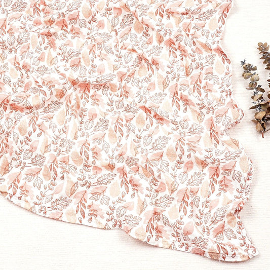 Red Leaf Pattern Swaddle