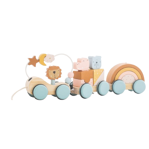 Wooden Animal Train